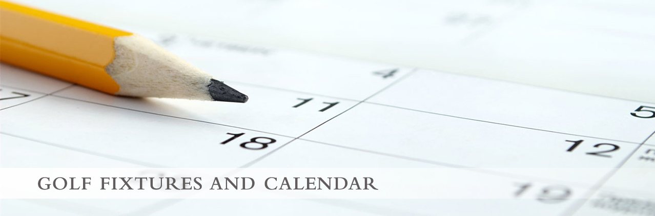 golf fixtures and calendar banner